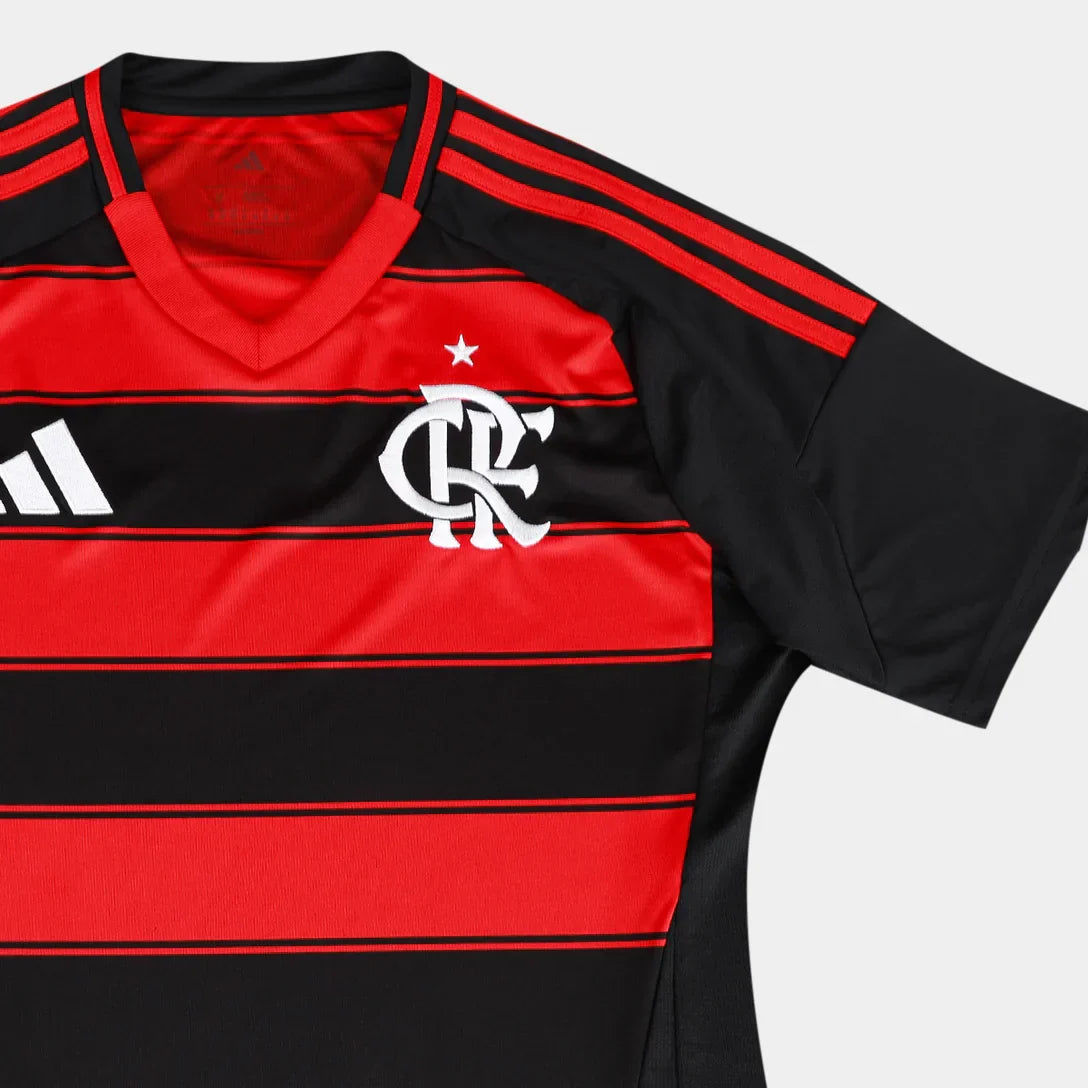 Camisa do Flamengo 2026 Feminina com patch de campeão Libertadores