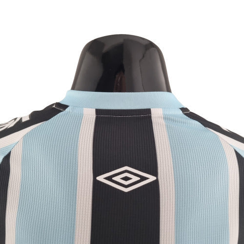 Camisa Grêmio I 22/23 - Preta, Branca e Azul - - Masculino Jogador