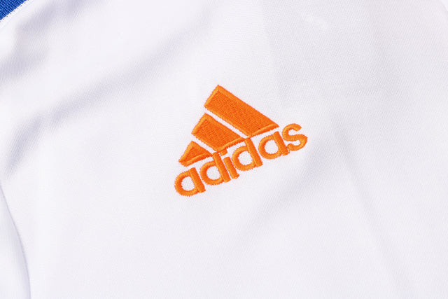 Conjunto Real Madrid 21/22 Branco - Adidas - Com Ziper