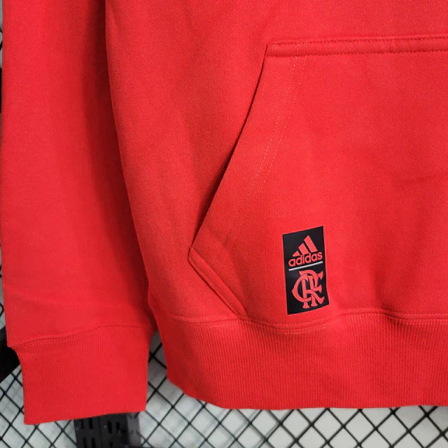 Camisa do Flamengo Com Capuz Vermelha