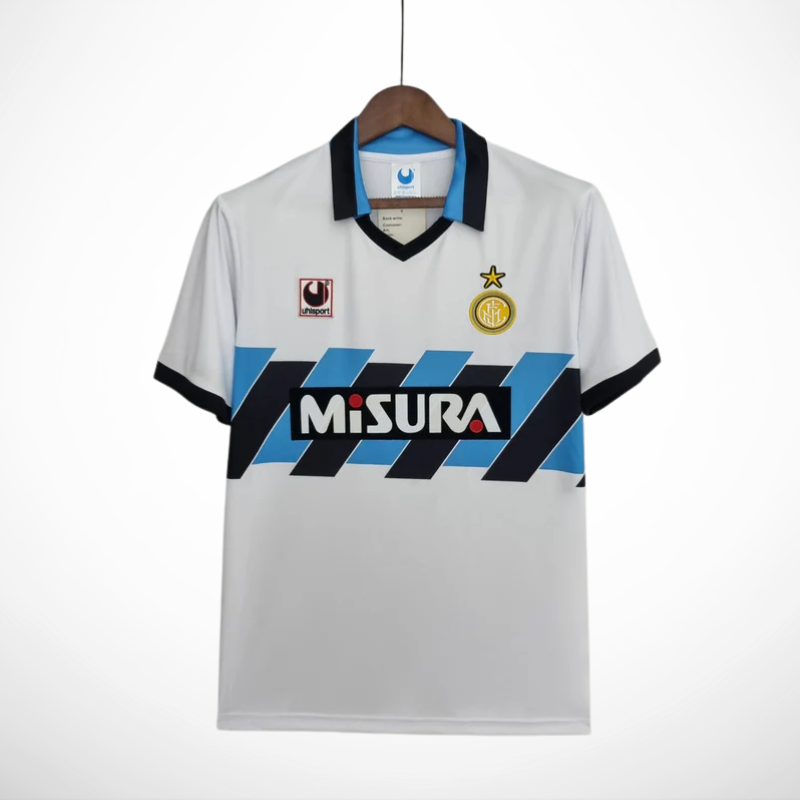 Camisa Inter de Milão Reserva 90/91 - Versão Retrô