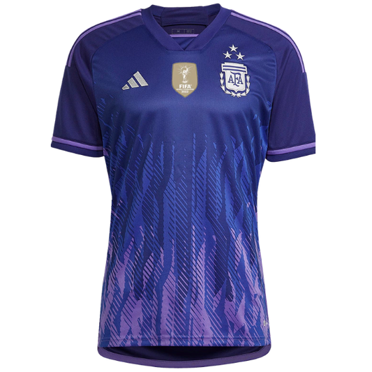 Camisa Seleção da Argentina II [Com Patch Copa do Mundo] 2022 Adidas - Roxo