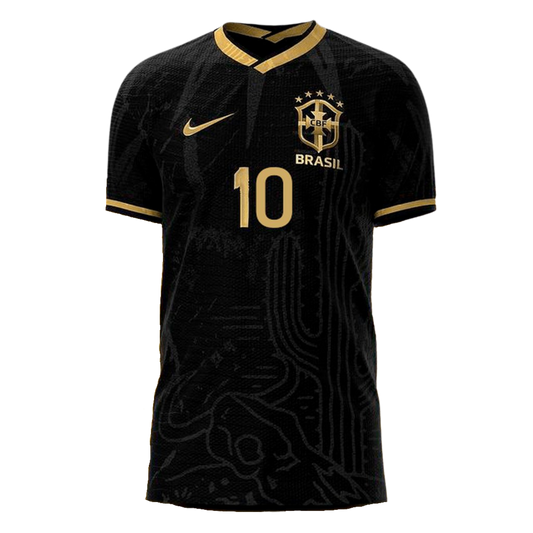 Camisa Seleção Brasil Fourth 2022 Nike - Preto - Conceito Nordeste