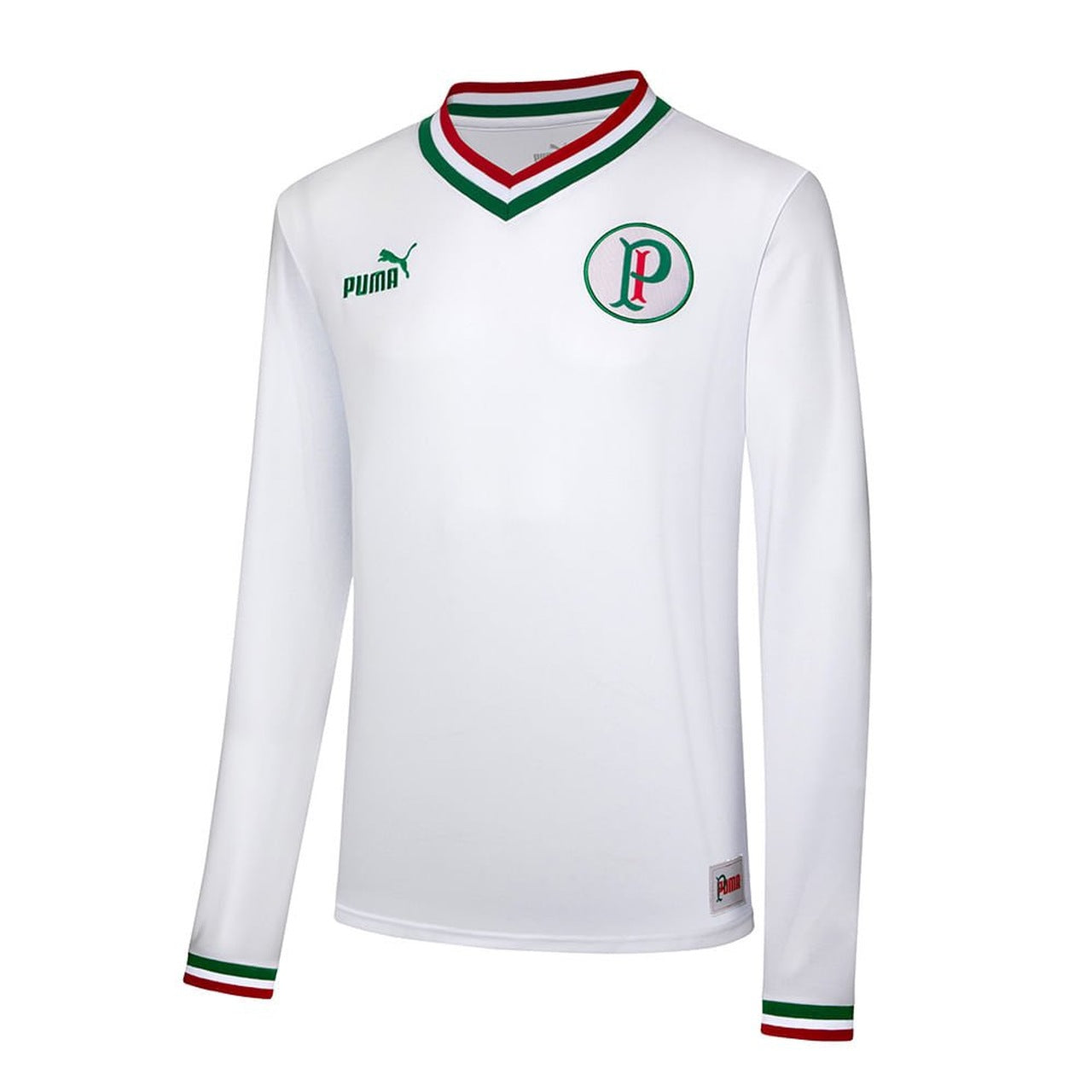 Camisa Manga Longa Palmeira 2022 Branca