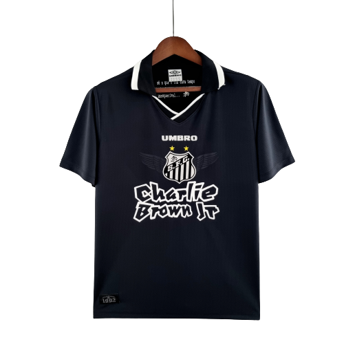 Camisa Santos Charlie Brown Jr. Dias de Glória -  Masculina - Preta