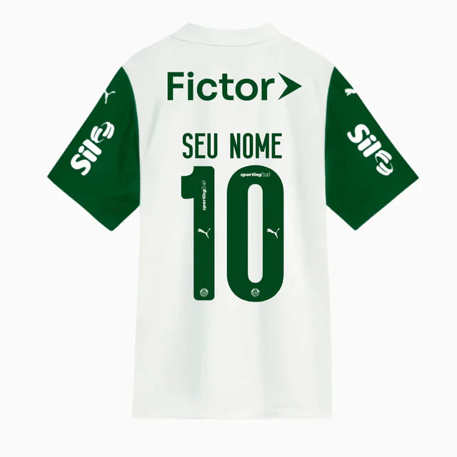 Camisa do Palmeiras Branca Completa 2026 + Patrocínios