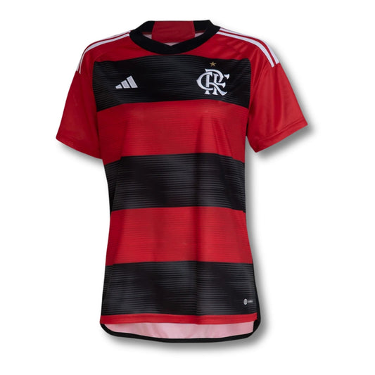 Camisa Feminina Flamengo 23/24  Rubro Negro