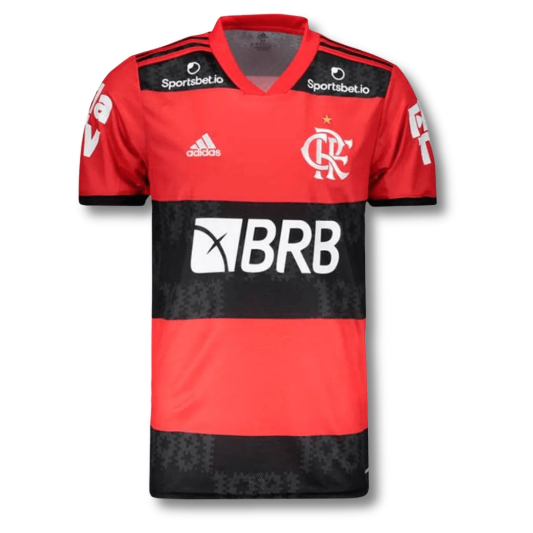 Camisa Flamengo I [Com Patrocínio] 21/22 Rubro Negro