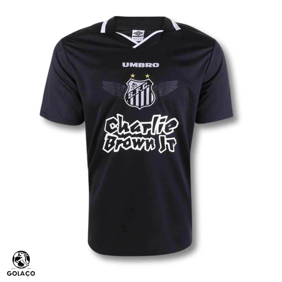 Camisa Santos Charlie Brown Jr. Dias de Glória -  Masculina - Preta