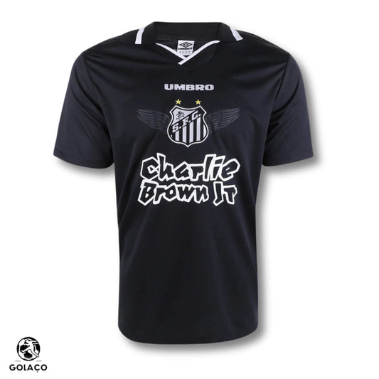 Camisa Santos Charlie Brown Jr. Dias de Glória -  Masculina - Preta