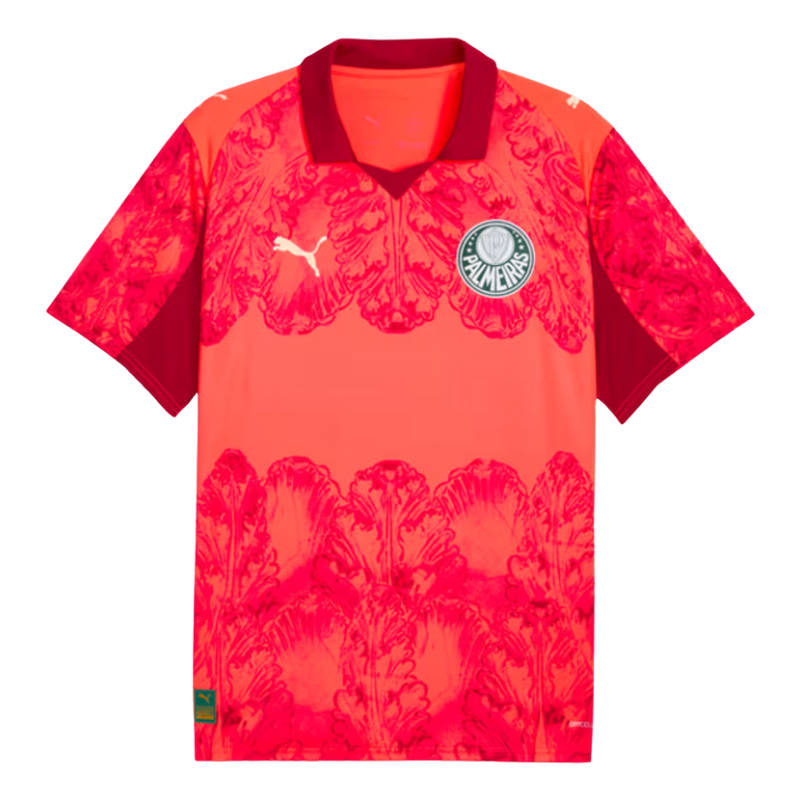 Camisa KIDSUPER X PALMEIRAS Torcedor Masculina VERMELHA
