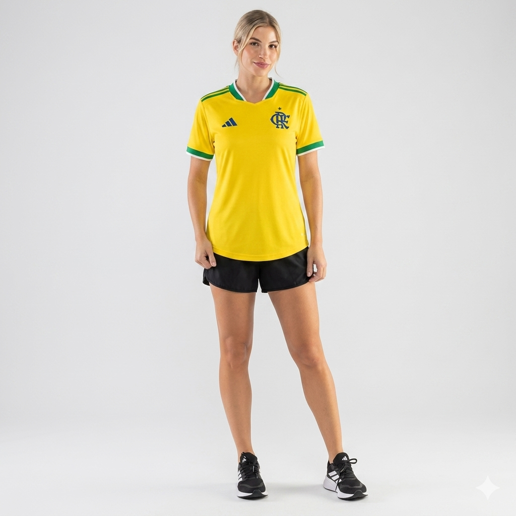 Camisa Flamengo Brasil 2026 Feminina