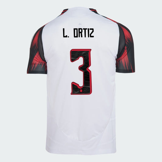 Camisa Adidas Flamengo 2025/26 II LÉO ORTIZ N° 3
