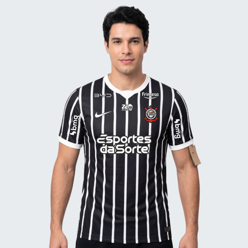 Camisa Corinthians 2025/26 II Torcedor Com Patrocínios