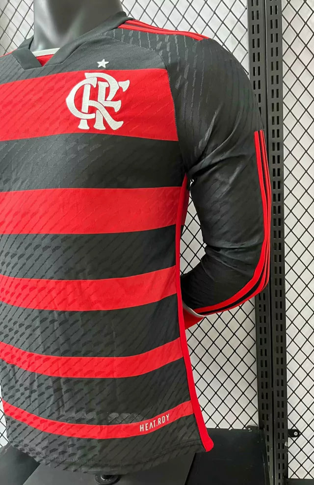 Camisa do Flamengo Manga Longa Jogador 24/25 Home