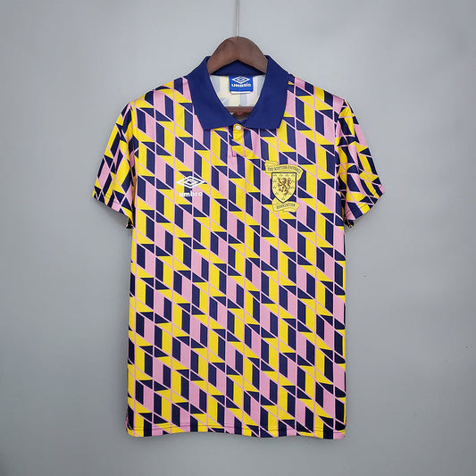 Camisa Escócia Retrô 1988/1989 Amarela - Umbro