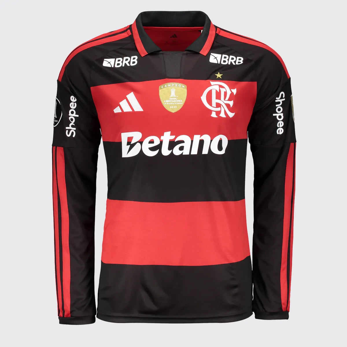 Camisa Flamengo I 2026/27  com Patrocínios Manga Longa