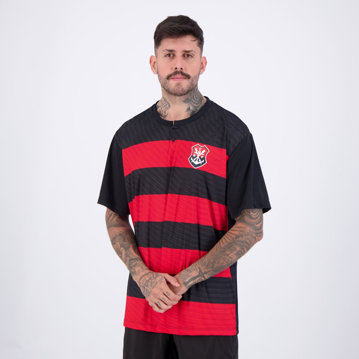 Camisa Flamengo Encontro Vermelha e Preta