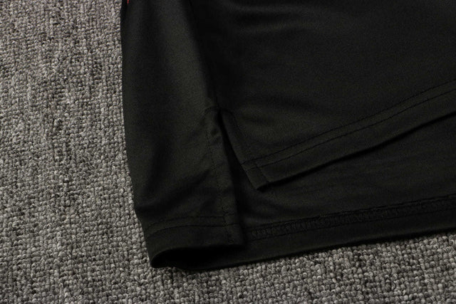 Conjunto Internacional 21/22 Preto  - Com Ziper