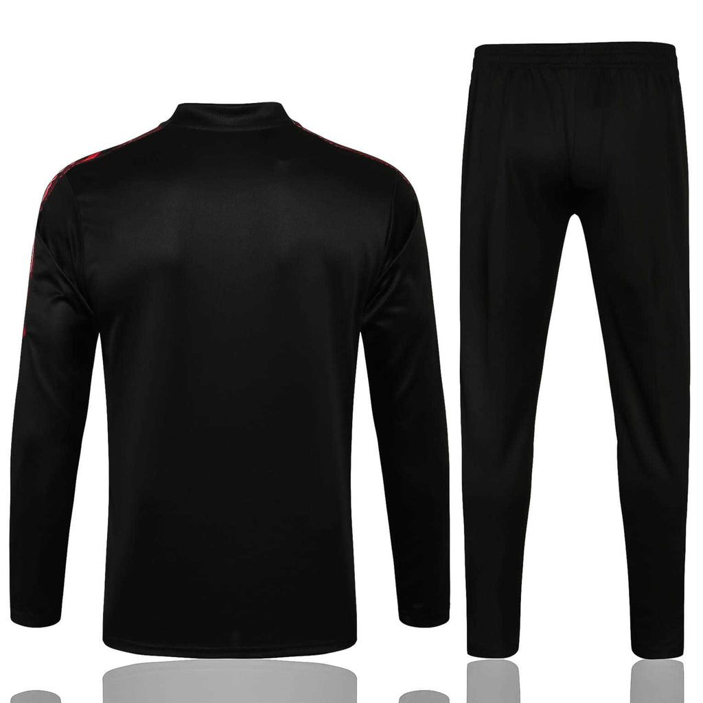 Conjunto Internacional 21/22 Preto  - Com Ziper
