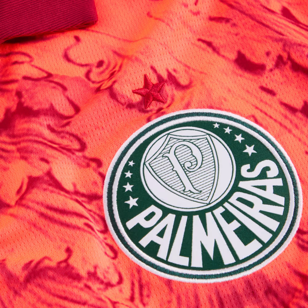 Camisa KIDSUPER X PALMEIRAS Torcedor Masculina VERMELHA