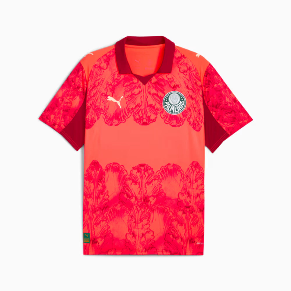 Camisa KIDSUPER X PALMEIRAS Torcedor Masculina VERMELHA