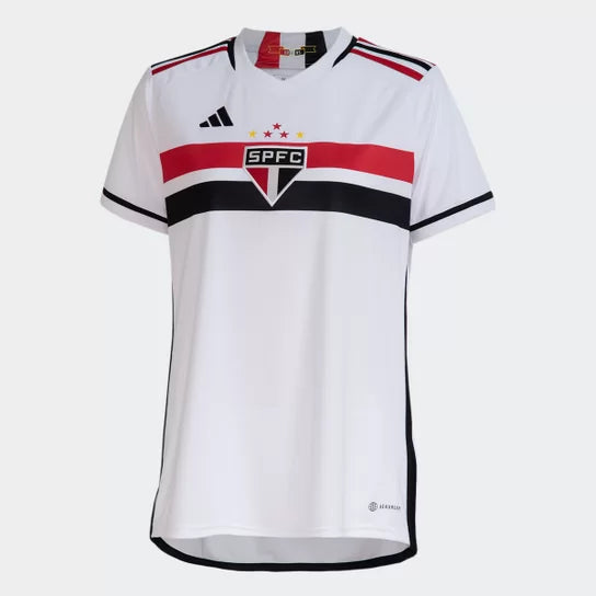 Camisa Feminina São Paulo I 23/24  Branco