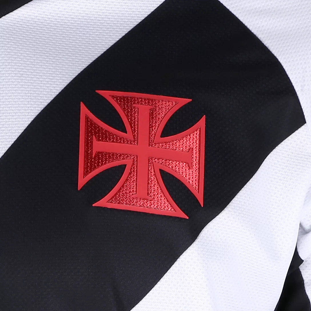 Camisa Vasco I 23/24  - Branco com listra Preta